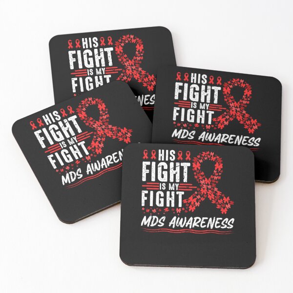Aperçu de l'œuvre Syndrome myélodysplasique MDS Awareness Red Ribbon Support créée et vendue par Sinful Charm.