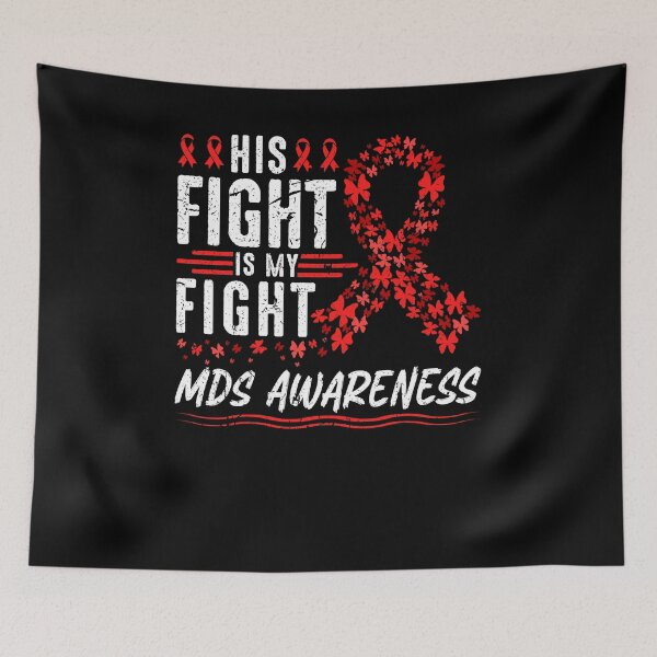 Artikelvorschau, Myelodysplastisches Syndrom MDS Awareness Red Ribbon Support entworfen und verkauft von Sinful Charm.