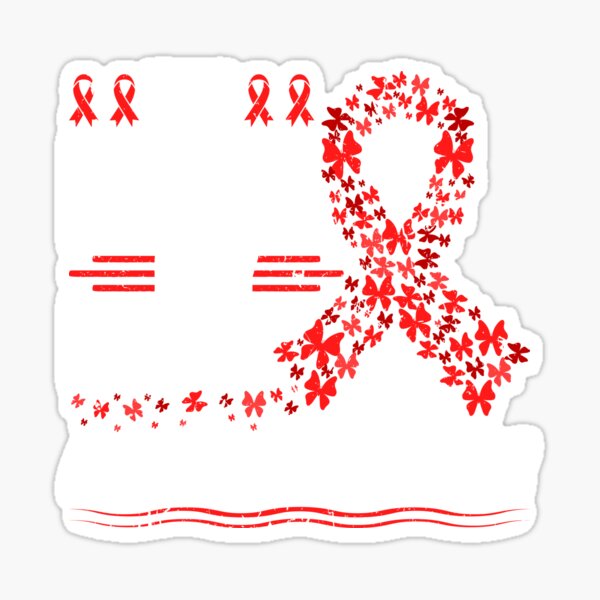 Item preview, Myelodysplastic Syndrome MDS Awareness Red Ribbon Support designed and sold by Sinful Charm.