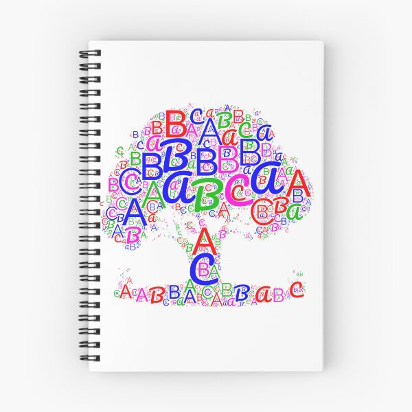 Item preview, Alphabet word cloud is wrapped into a tree shape you will love it. designed and sold by ElmonirPress.