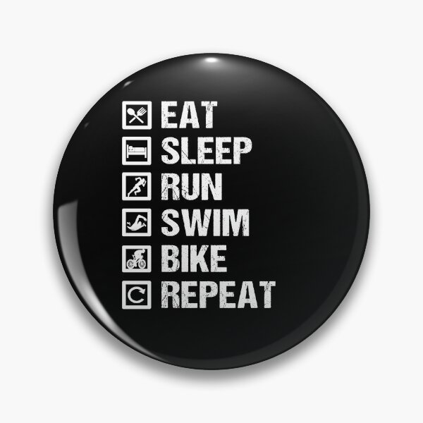 Item preview, EAT SLEEP RUN SWIM BIKE REPEAT designed and sold by ibra2712.