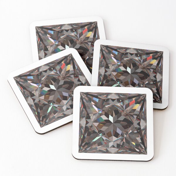 Item preview, Chocolate Brown Square Princess Cut Diamond Gemstone designed and sold by Cbusch.