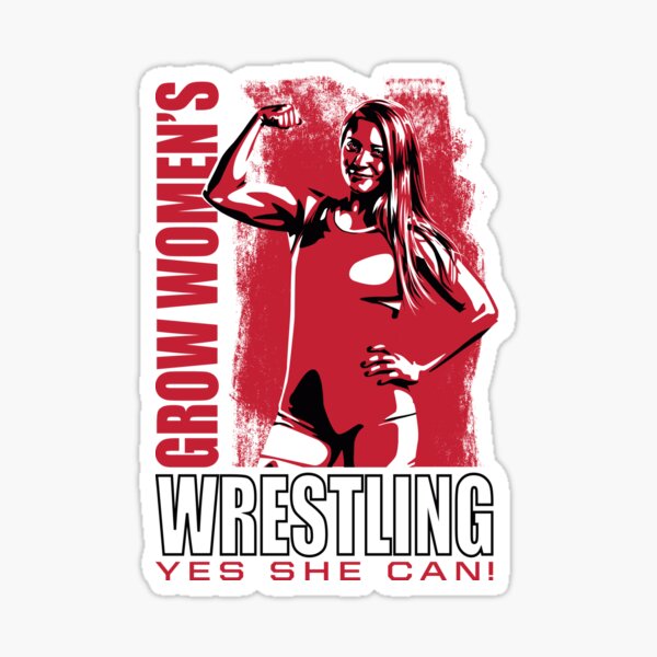 grow girls wrestling Sticker for Sale by lilymelizabeth