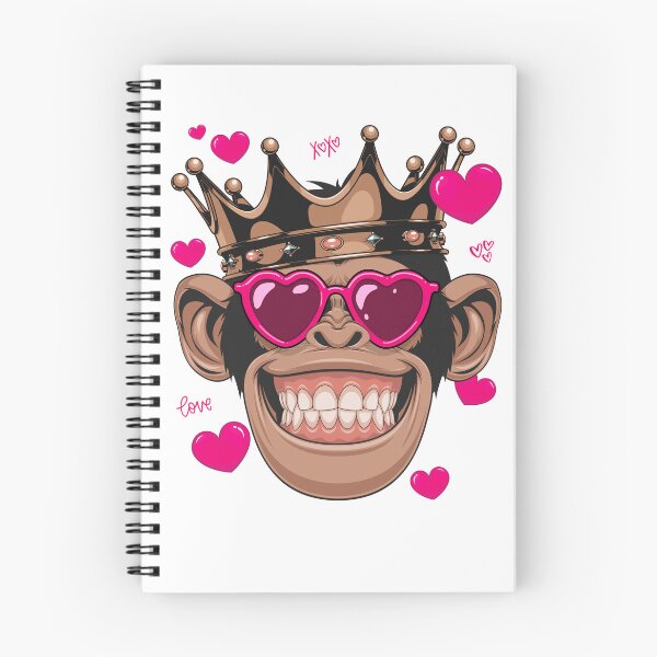 Item preview, Chimpanzee Valentines Day Gift Heart Glasses Monkey designed and sold by iliasjeff.