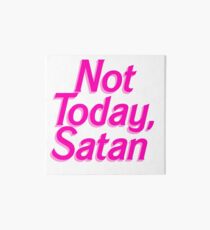 Not Today Satan Barbie - Funny Satan Barbie Parody Sticker T-Shirt Pillow Art Board