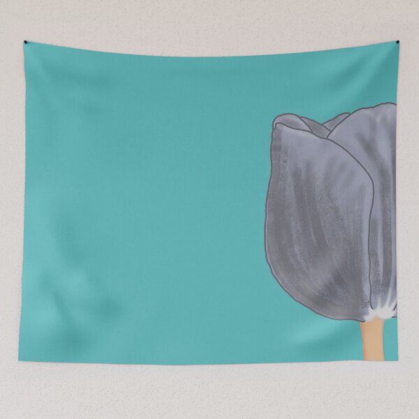 Item preview, Gray Tulip on Turquoise designed and sold by Ninaeva.