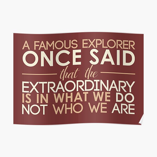extraordinary Poster