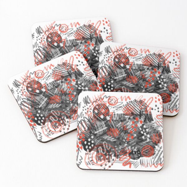 Item preview, Scribbles in Red designed and sold by ORVision.