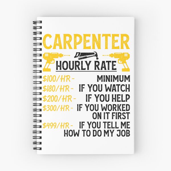 Item preview, Carpenter Hourly Rate Vintage Design For Woodworker - Funny Carpenter Retro designed and sold by naworas.