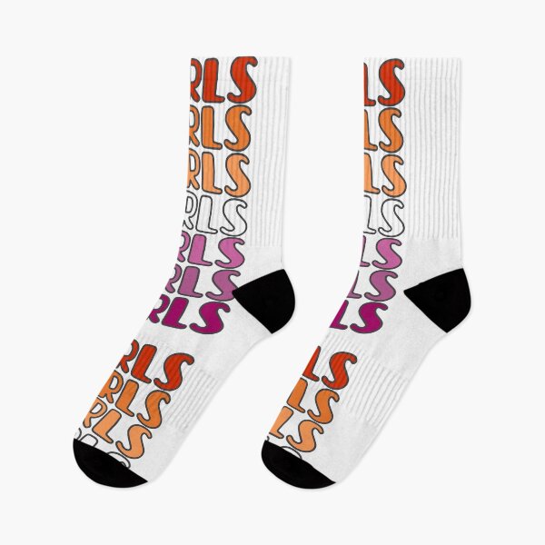 Item preview, Girls Girls Girls Sunset Lesbian Pride Flag designed and sold by Pink Ribbon.