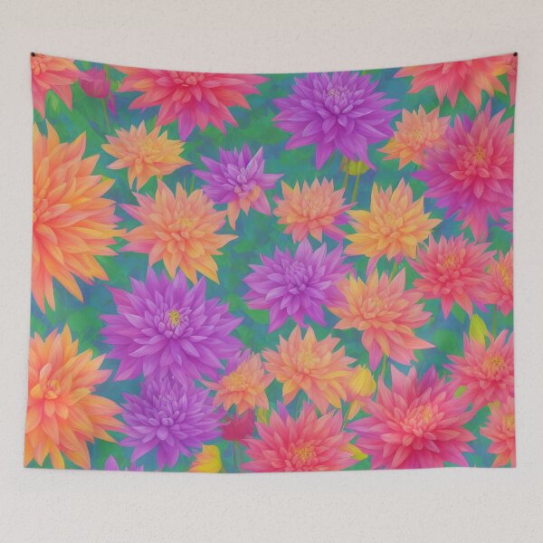 Item preview, Dahlia Flower Art designed and sold by collectmore.