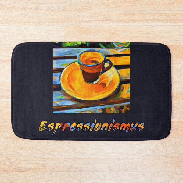Item preview, Expressionism espresso yields espressionism art humor with oil painting designed and sold by GiborDesign.