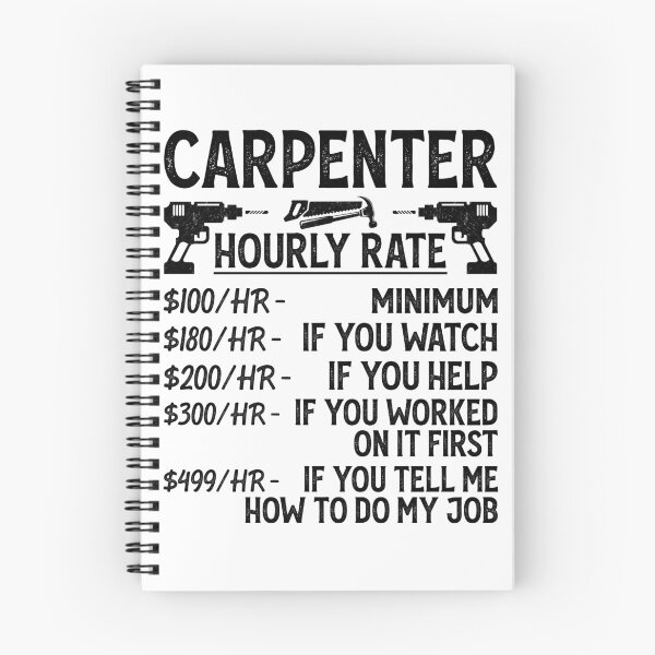 Item preview, Carpenter Hourly Rate Retro Design For Woodworker - Funny Carpenter Vintage designed and sold by naworas.
