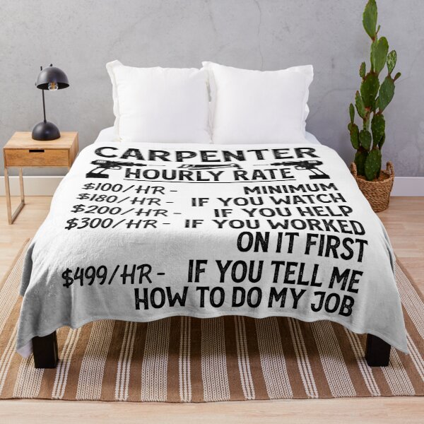 Item preview, Carpenter Hourly Rate Retro Design For Woodworker - Funny Carpenter Vintage designed and sold by naworas.