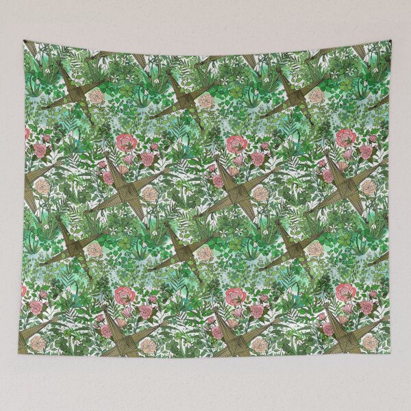 Item preview, Brigid's Spring Garden of Wild Irish Roses designed and sold by IrishVikingDesigns.