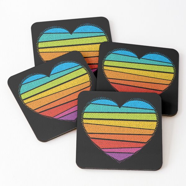 Item preview, Bright & Colorful Rainbow Heart  designed and sold by wickedpretty.