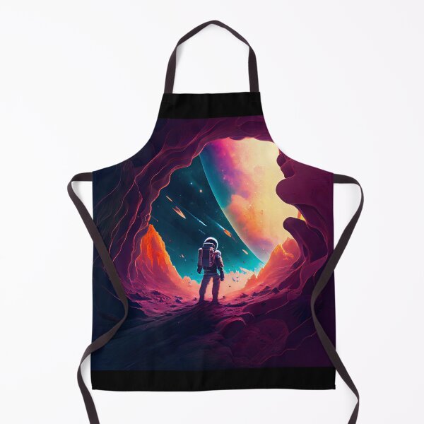 Item preview, an astronaut peaks into another world designed and sold by lightsonfire.