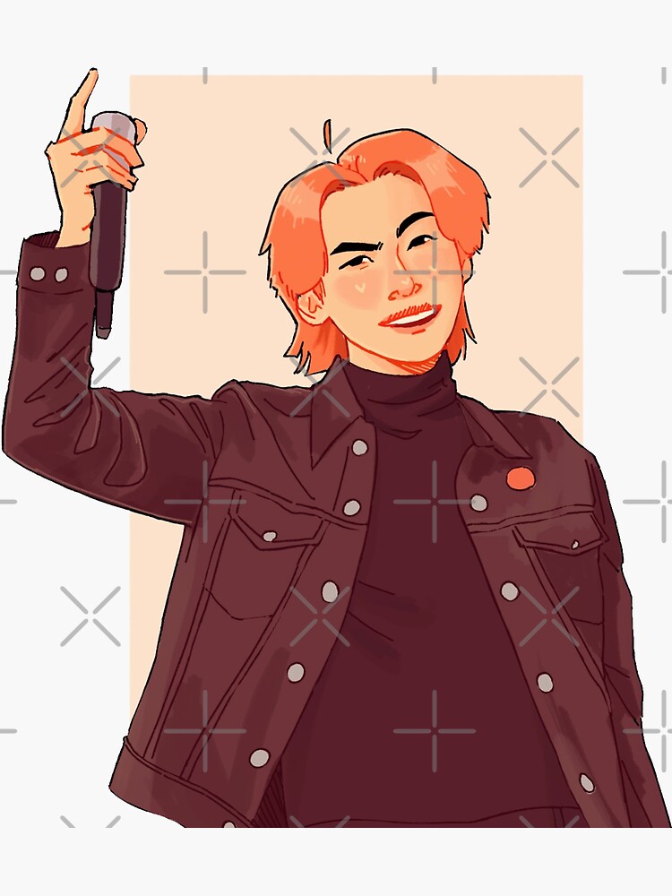 "Ginger Yoongi" Sticker for Sale by BasketOfLoquats Redbubble