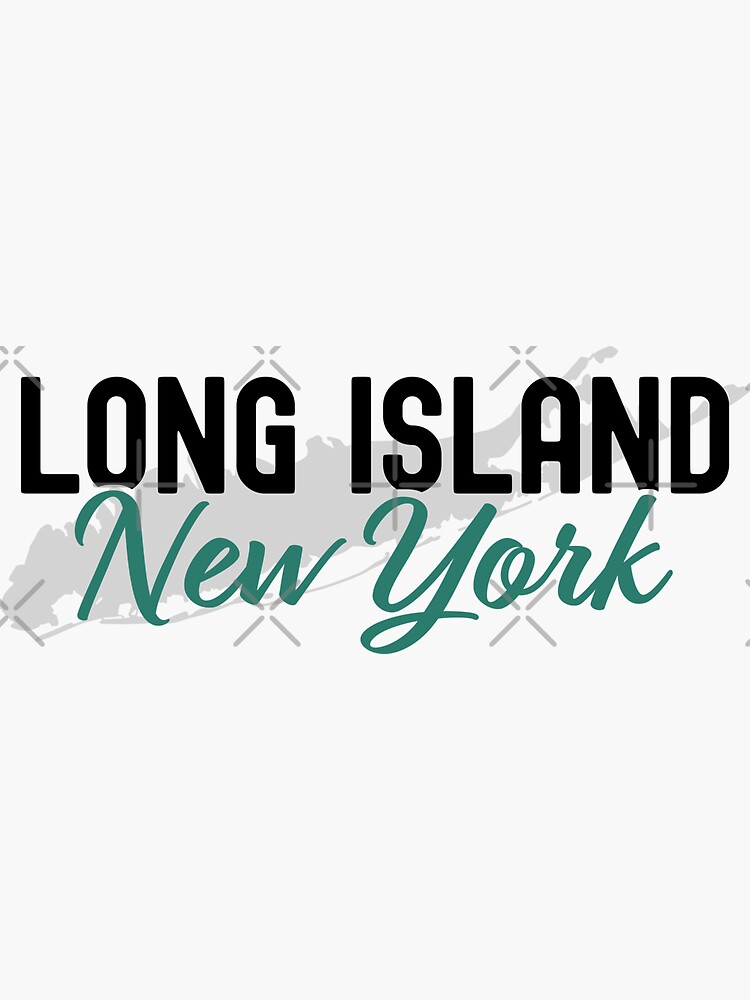 "Long Island New York I Love LI NY Vintage Classic Apparel" Sticker for