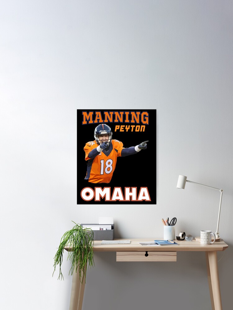 Denver Broncos Peyton Manning Football Wall Posters with 6 Sizes