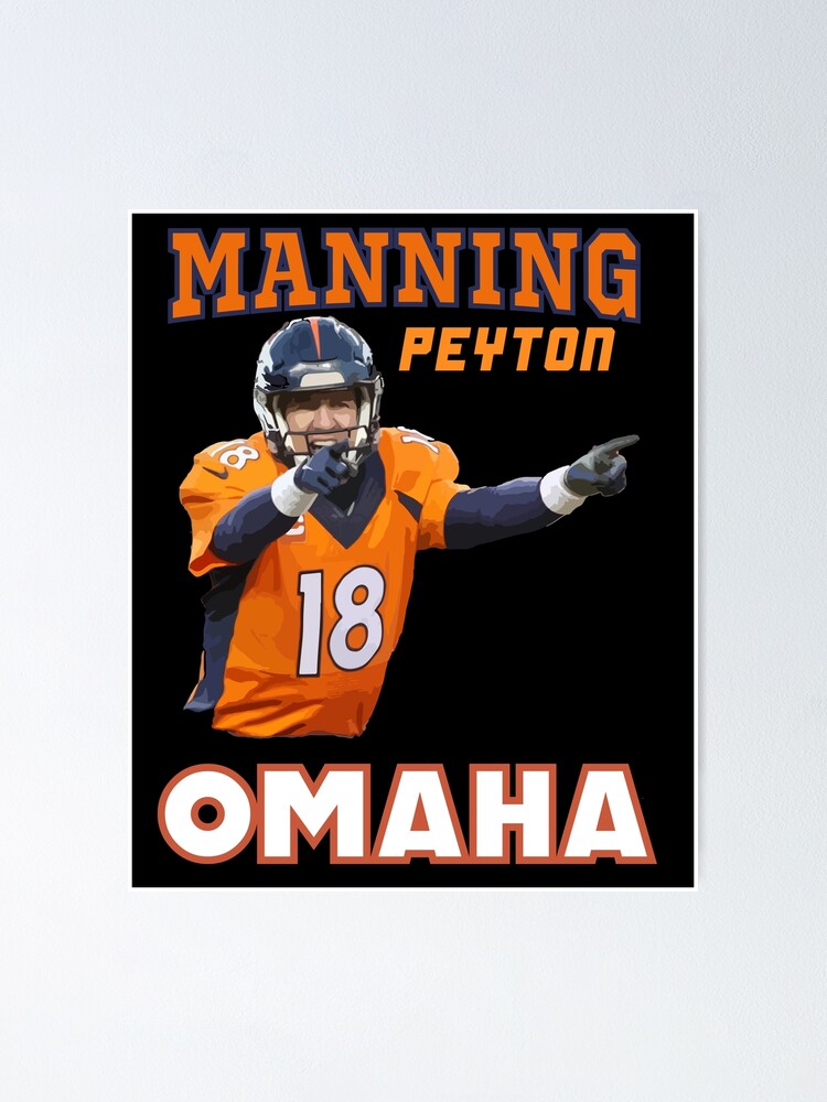 Peyton Manning Poster Denver Broncos Football Painting Hand Made