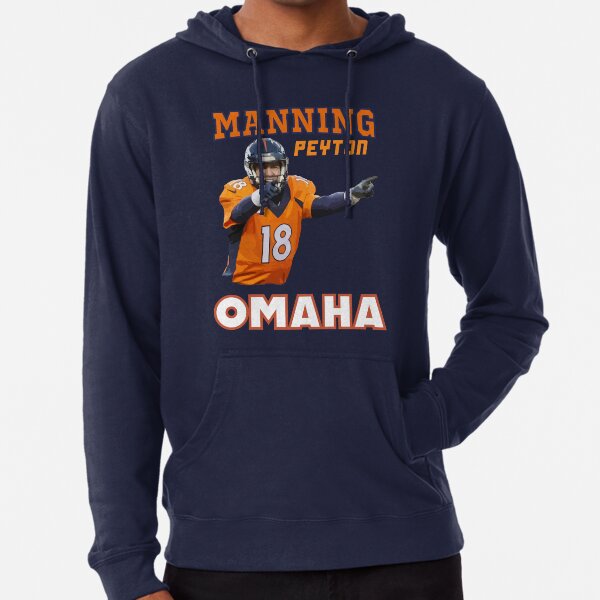 Denver Broncos Payton Manning NFL Player Pullover Hoodie Sweatshirt Hockey  Style