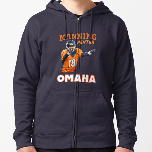 Payton Manning Orange Sawyer Hooded Sweatshirt NFL Hoodie