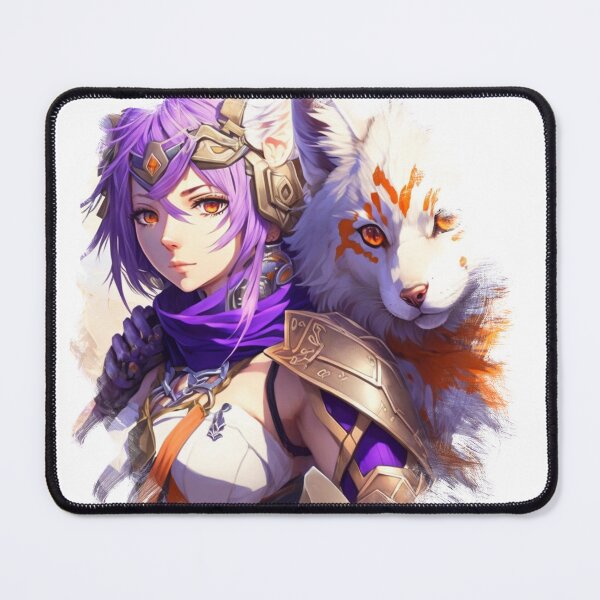 Item preview, female wolf with her pet wolf designed and sold by Wolf-Bros.