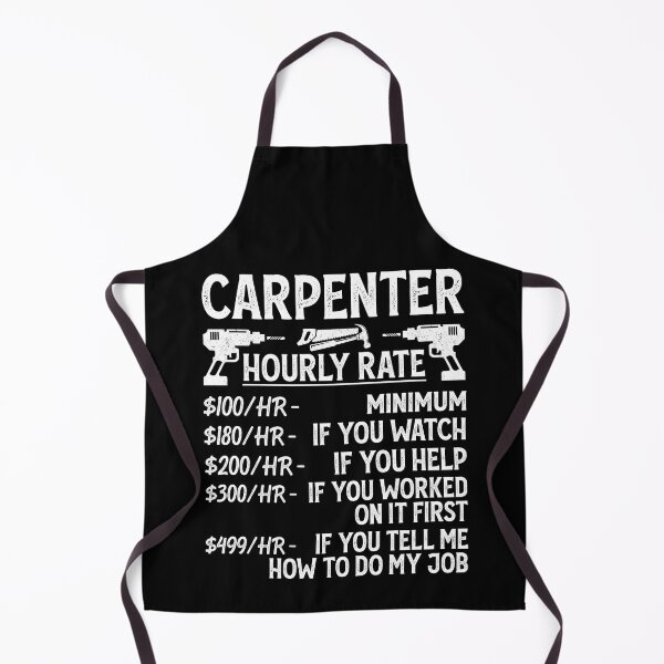 Item preview, Carpenter Hourly Rate Vintage Design For Woodworker - Funny Carpenter Retro designed and sold by naworas.