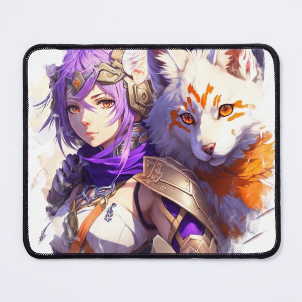 Item preview, female wolf with her pet wolf designed and sold by Wolf-Bros.