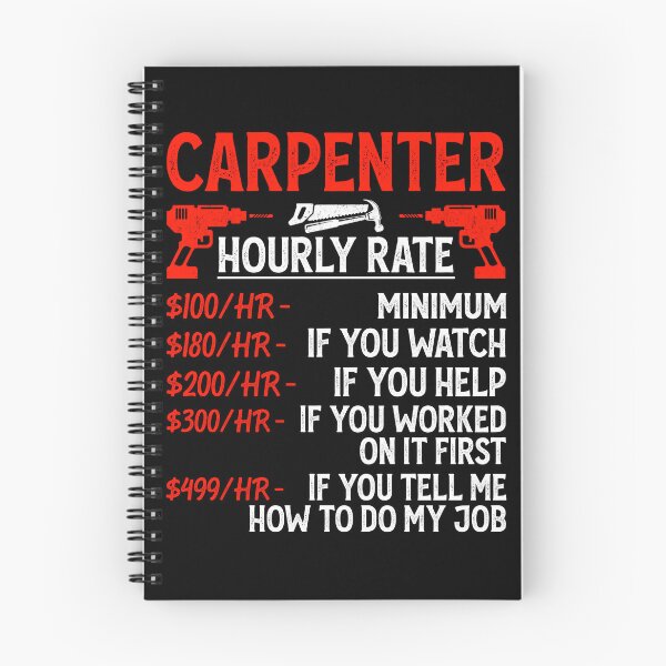 Item preview, Carpenter Hourly Rate Vintage Design For Woodworker And Handyman - Funny Carpenter Retro designed and sold by naworas.