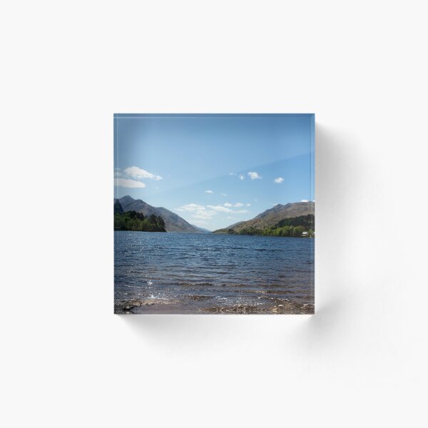 Loch Sheil, Skye, Lochaber and Badenoch Acrylic Block
