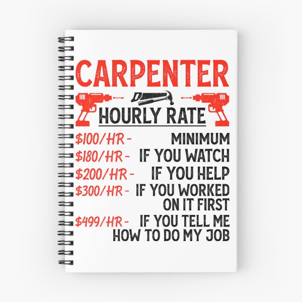 Item preview, Carpenter Hourly Rate Vintage Design For Woodworker And Handyman - Funny Carpenter Retro designed and sold by naworas.