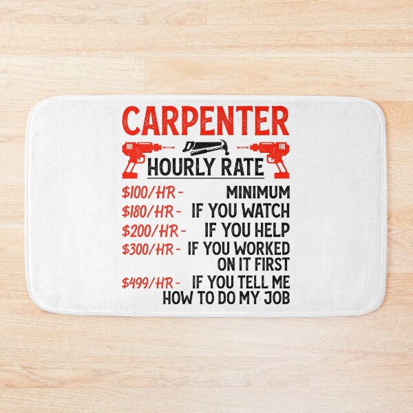 Item preview, Carpenter Hourly Rate Vintage Design For Woodworker And Handyman - Funny Carpenter Retro designed and sold by naworas.