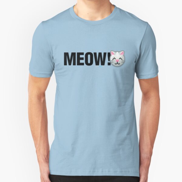 MEOW! (Text) Slim Fit T-Shirt