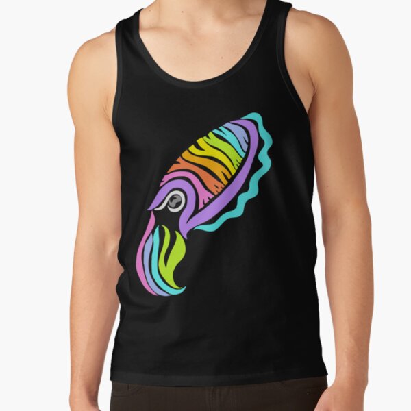 Deep-sea Neon - Tribalish Cuttlefish Tank Top