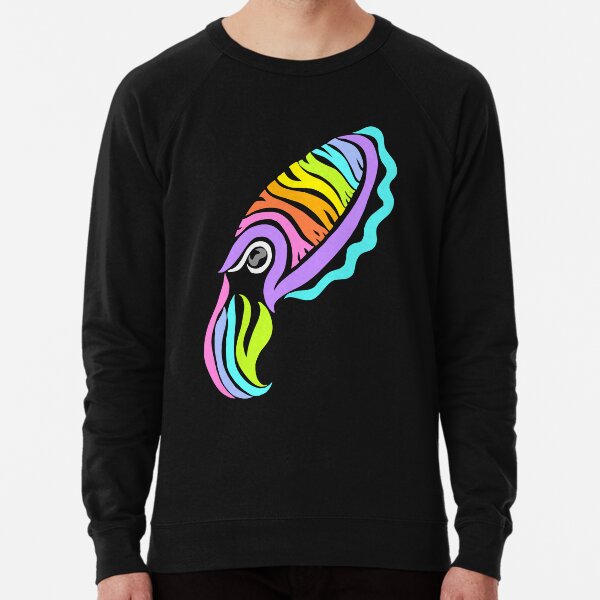 Deep-sea Neon - Tribalish Cuttlefish Lightweight Sweatshirt