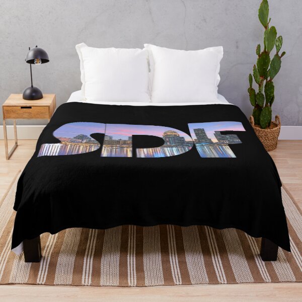 Item preview, Louisville, Kentucky SDF Sunset Cityscape designed and sold by CrabbyLobster.