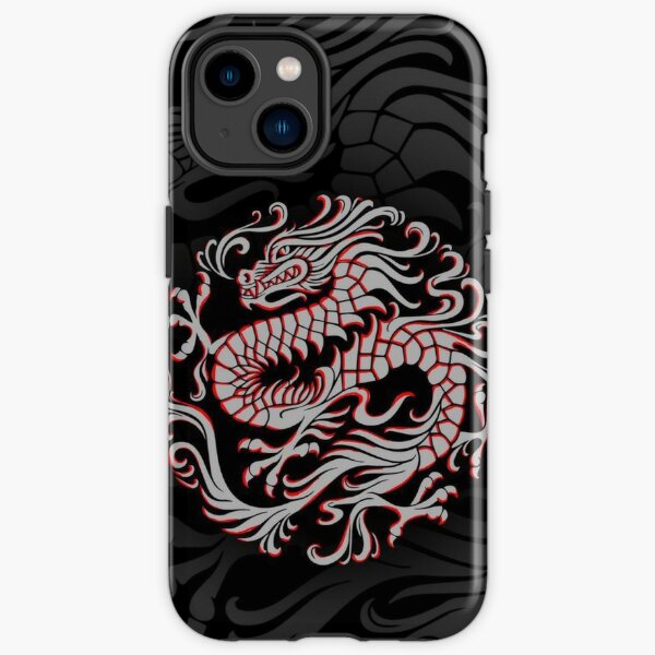 Red Dragon Aesthetic Logo iPhone Tough Case