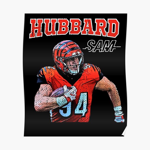 Sam Hubbard 94 Cincinnati Bengals football player glitch poster