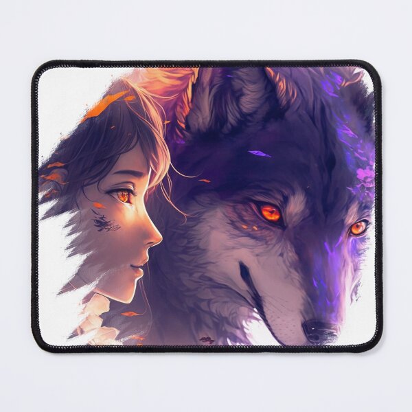 Item preview, female wolf with gaurd wolf designed and sold by Wolf-Bros.