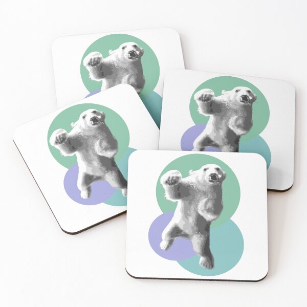 Item preview, Swimming Polar Bear Pop Art Graphic designed and sold by CoordinatedCo.