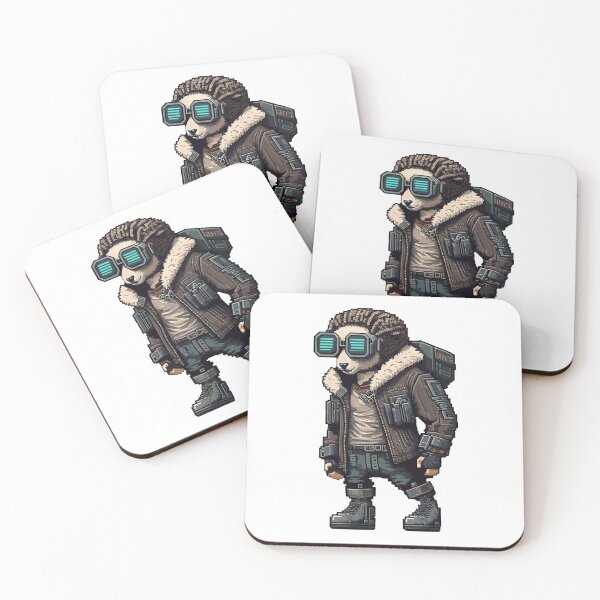 Item preview, Cyberpunk Sheep in Uniform and Googles designed and sold by FewBits.