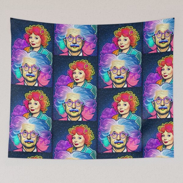 Aperçu de l'œuvre Lucille Ball Einstein J'aime Lucy Heart art Love créée et vendue par eppsy.
