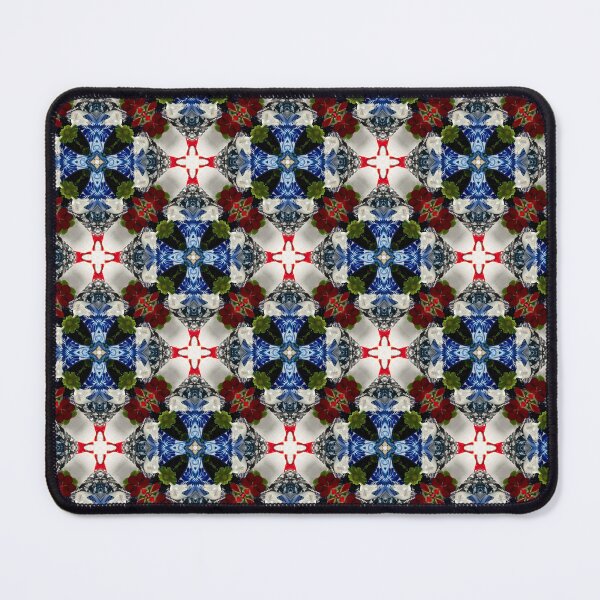 Item preview, Kaleidoscope Meditating Cow and Geraniums  designed and sold by CanidaeVulpes.