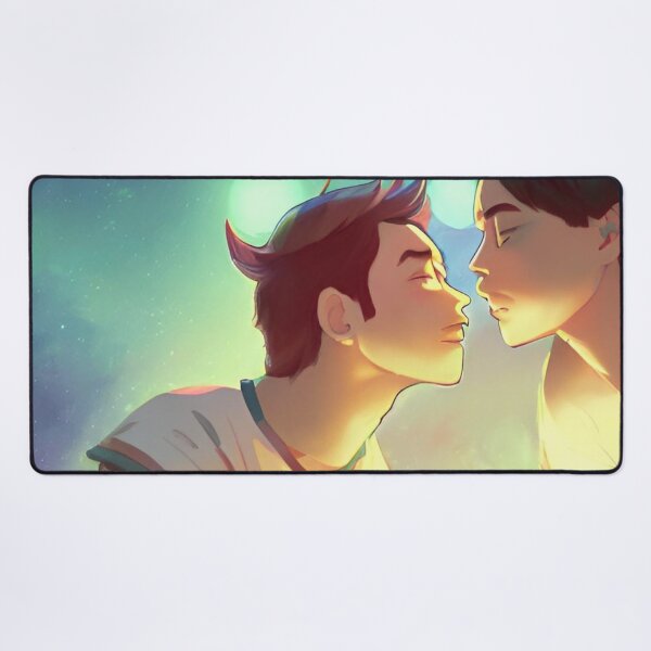Item preview, Two gay lovers about to kiss - let the magical sparks tingle designed and sold by StedeBonnet.