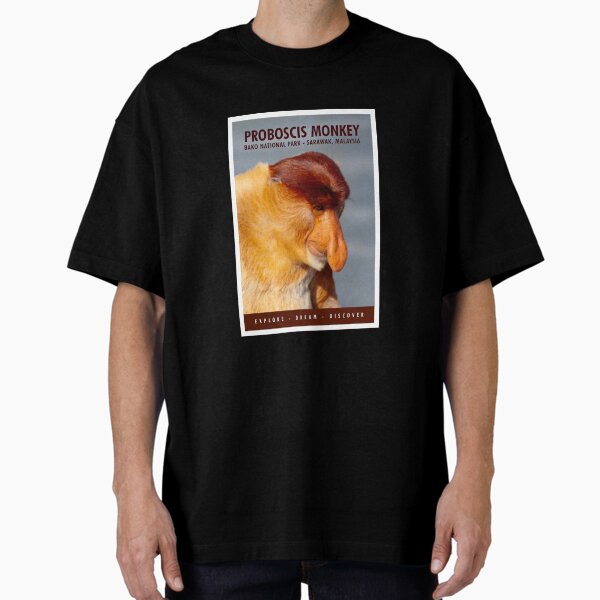Close-up of Proboscis monkey Bako National Park Oversized T-Shirt