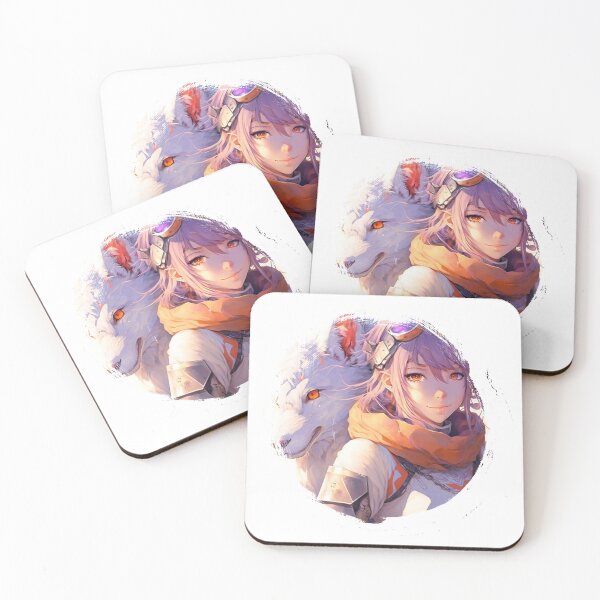 Item preview,  A girl with a gaurd wolf designed and sold by Wolf-Bros.