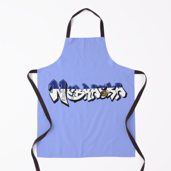 Item preview, Vintage Nebraska License Plate Flag Graffiti - Blue - Available on stickers socks mugs and more designed and sold by Dude Stuff.