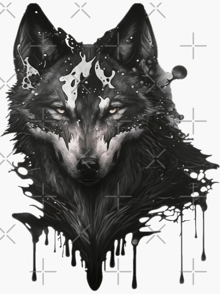 wolf tatoo design